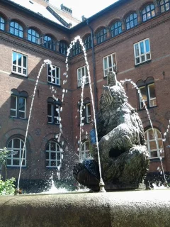 Kongeriget Danmark, Kobenhavn, Королевство Дания, Дания, Копенгаген, фонтан