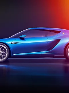 lpi 910-4, side, top gear, lamborghini, blue, asterion