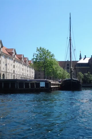 Kongeriget Danmark, Kobenhavn, Королевство Дания, Дания, Копенгаген, море, пристань, корабль
