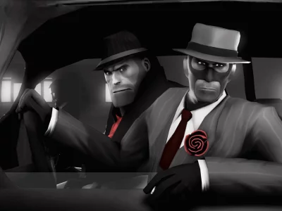 spy, шпион, noire, heavy, team fortress 2