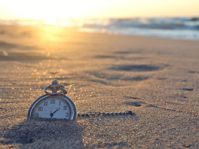 природа, река, море, время, часы, пляж, песок, солнце