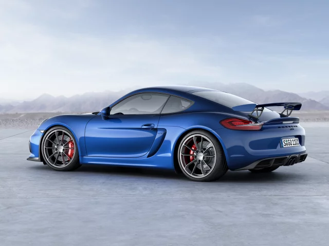 порше, porsche, синий, gt4, cayman, кайман