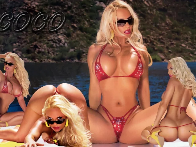секси, поза, Nicole Coco Austin