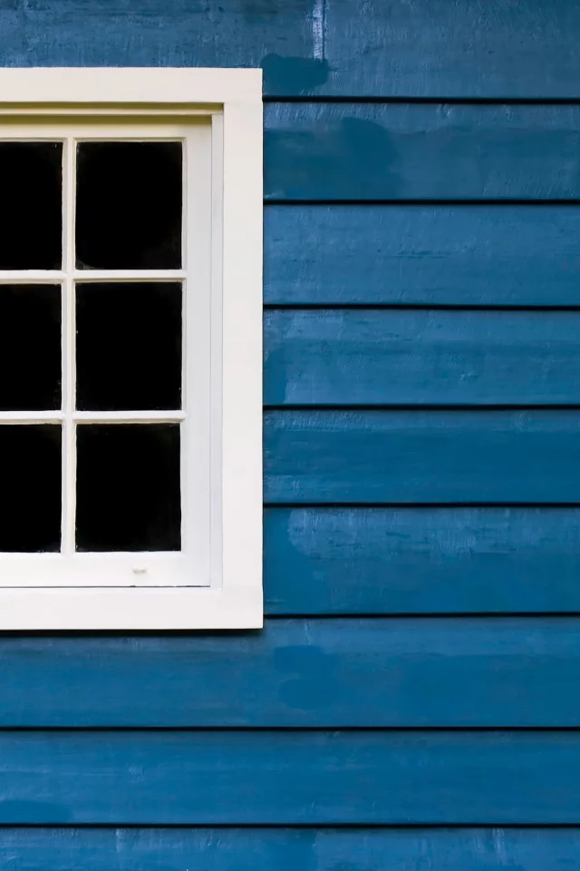 white, blue, window, wood