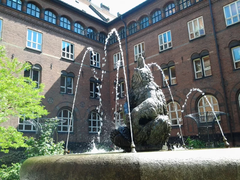Kongeriget Danmark, Kobenhavn, Королевство Дания, Дания, Копенгаген, фонтан