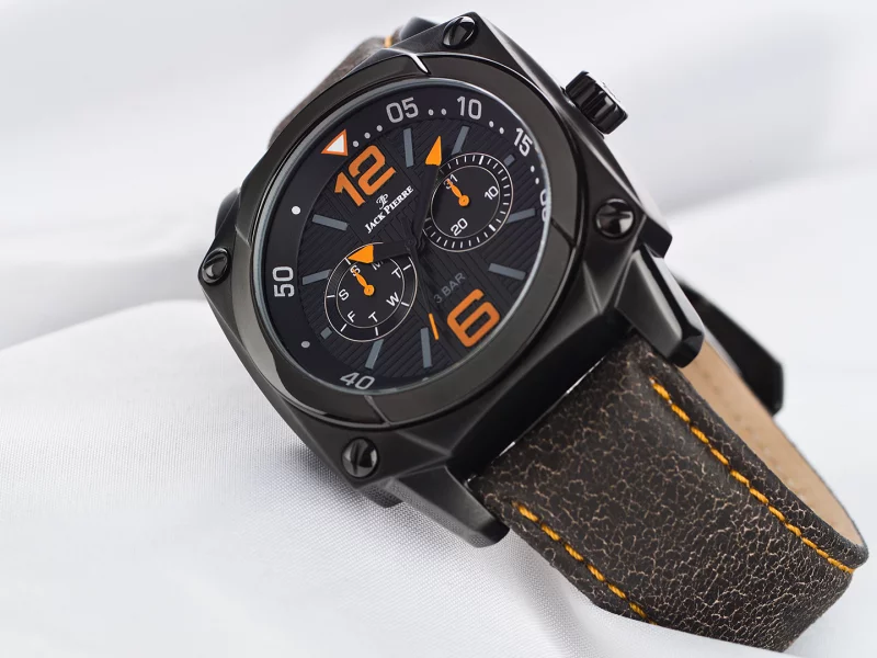 watch, orange, jack pierre