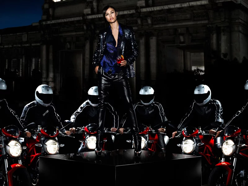 campari calendar 2010, olga kurylenko, ольга куреленко, мотоциклы