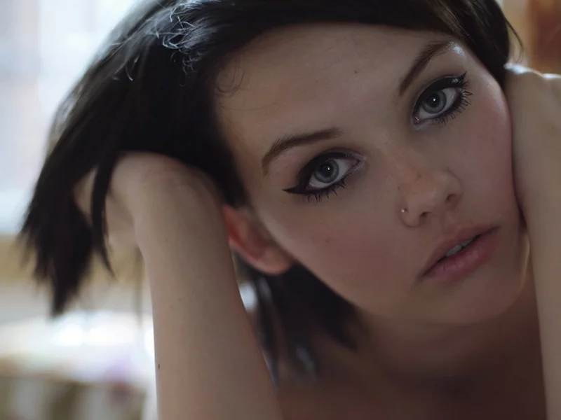 брюнетка, взгляд, пирсинг, модель, симпатичная, mellisa clarke