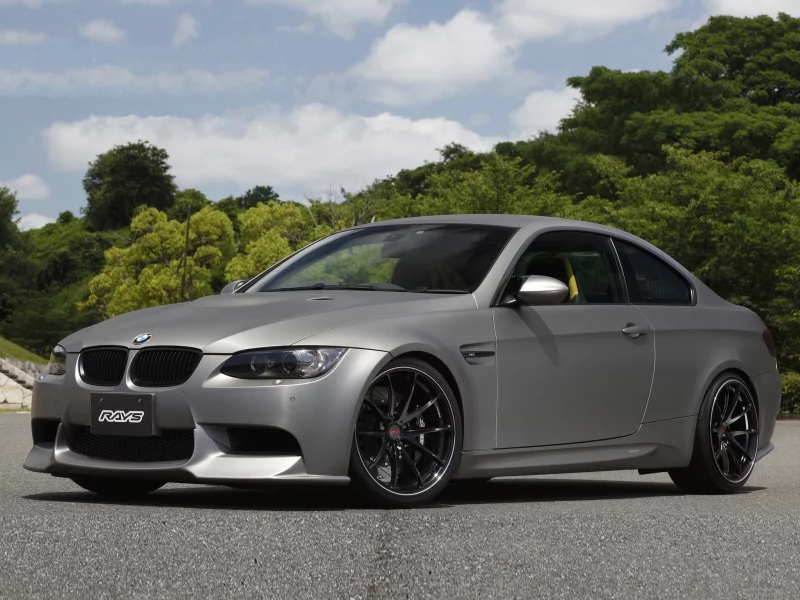 e92, серебристый, чёрные, вид сбоку, bmw, m3, бмв, диски, silvery