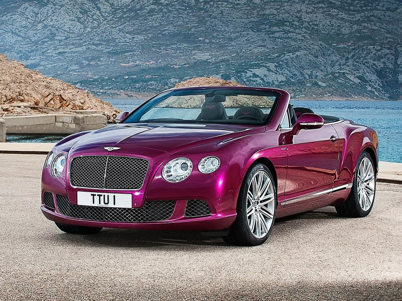 Площадка, горы, машина, авто, Bentley Continental Speed