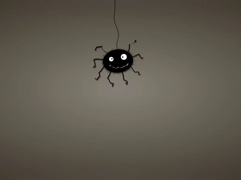 черный, паутина, паук, spider, темноватый фон, минимализм