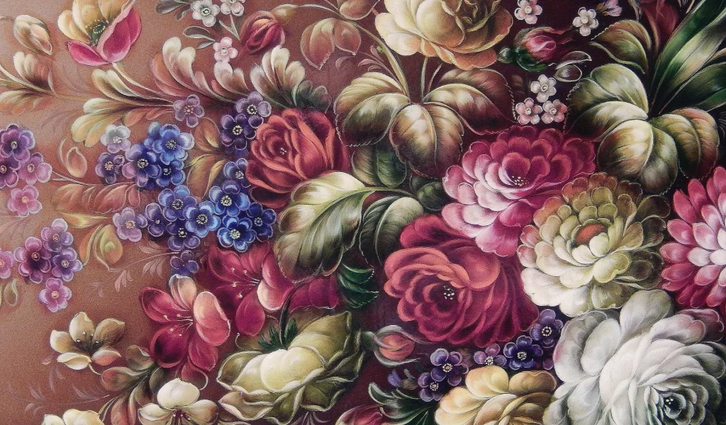 Цветы, ассорти, рисунок.