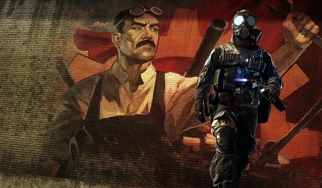 Фон, стена, графити, солдат, игра, афиша, BF4