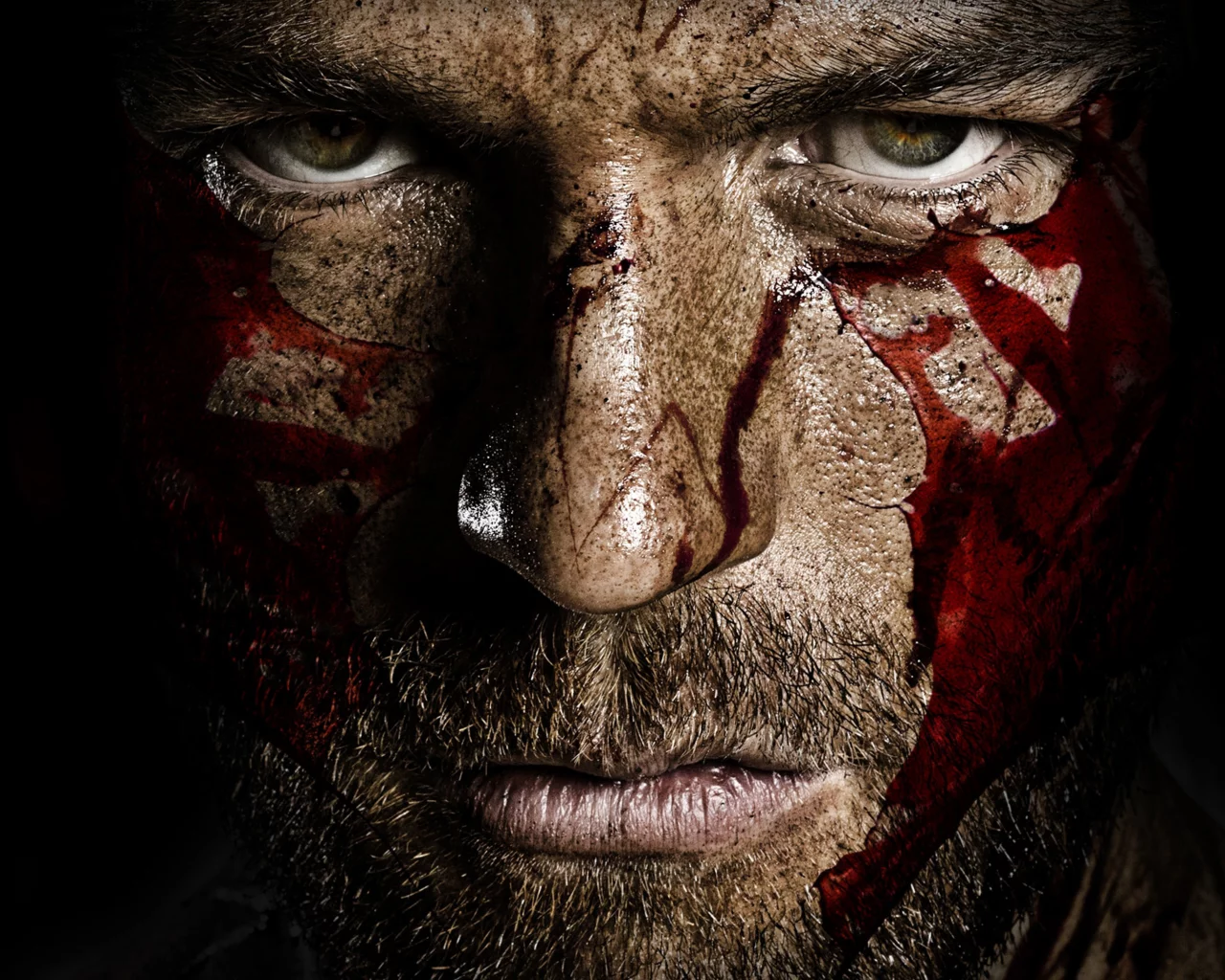 мужик, спартак, spartacus, кровь, liam mcintyre, взгляд, глаза