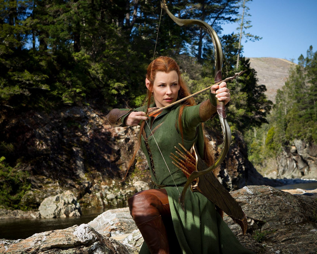 the hobbit, evangeline lilly, эванджелин лилли, tauriel, the desolation of smaug