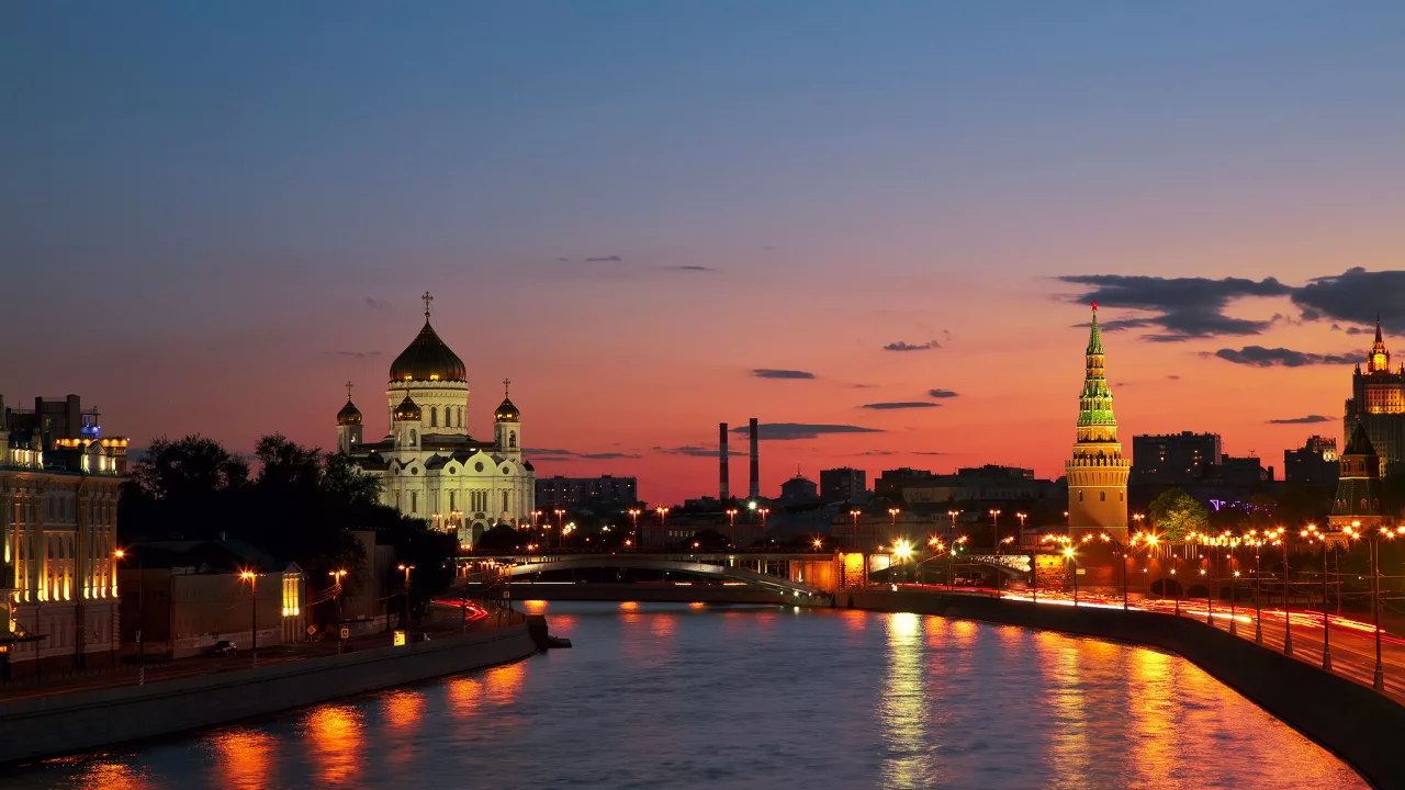 город, закат, москва, река, россия