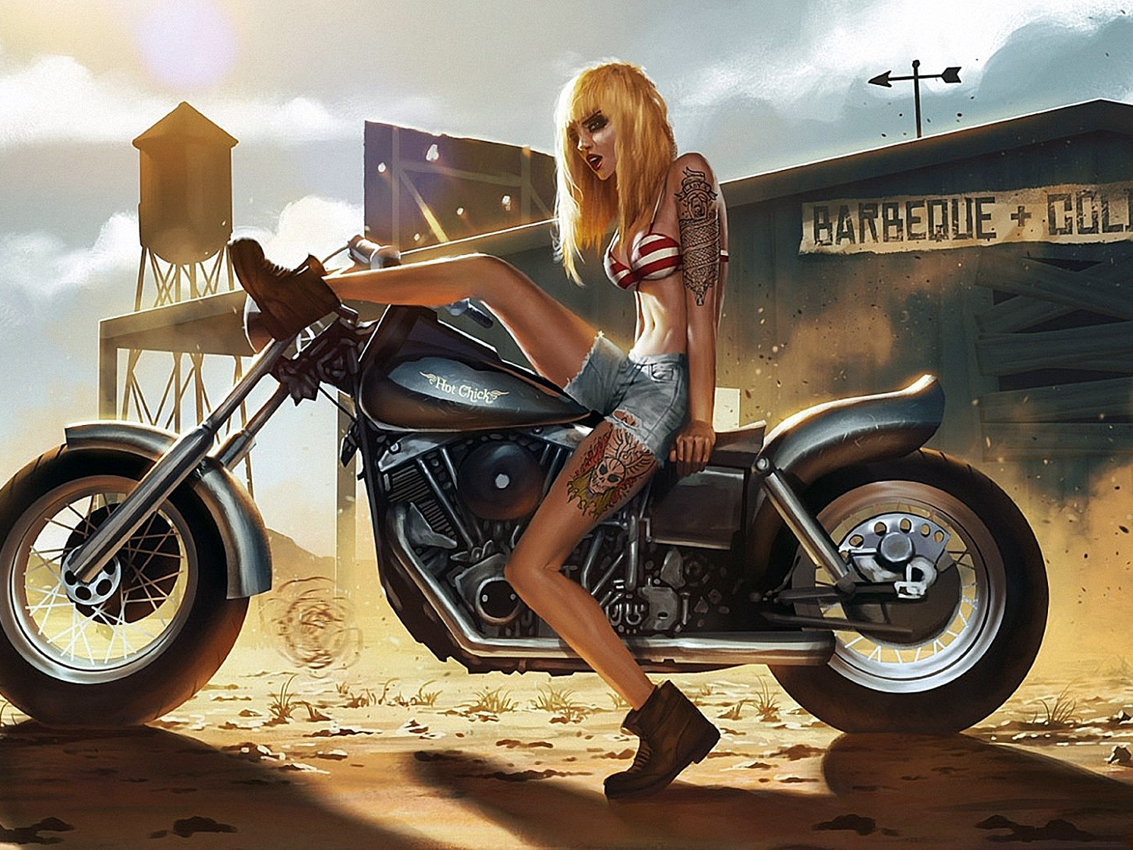 Bad bad blondes. Девушка на байке арт. Девушка на мотоцикле. Байкер арт. Девушка байкерша арт.