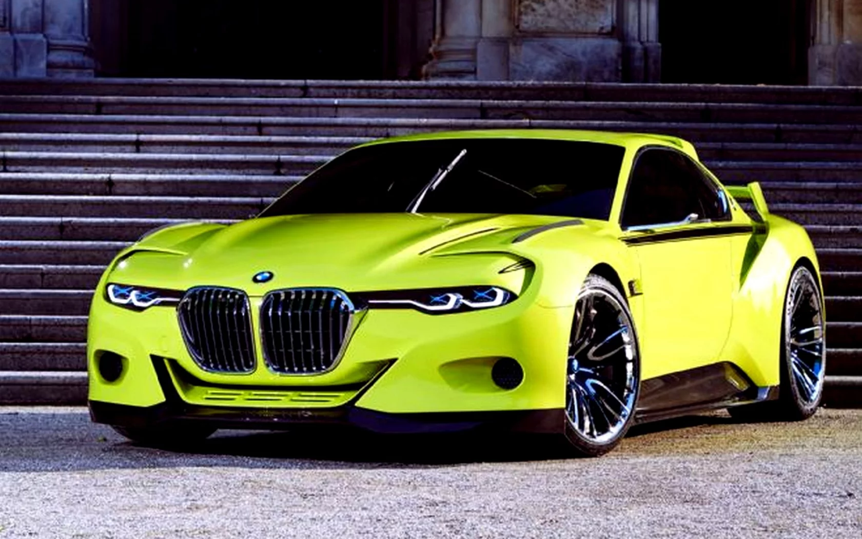 спорткар, желтый, BMW 3.0 CSL Hommage Concept