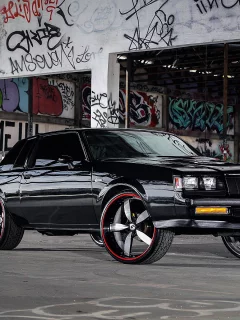 Бокс, графити, машина, Buick