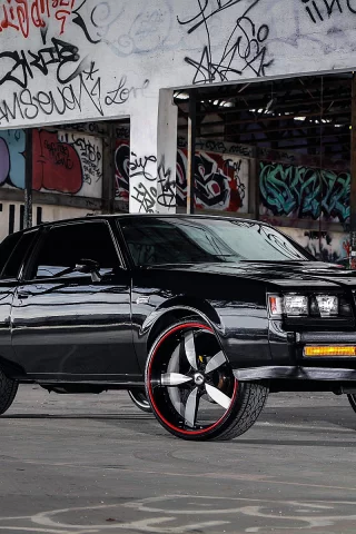 Бокс, графити, машина, Buick