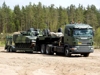 scania r 500 6x4, прицеп, седельный тягач