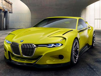 спорткар, желтый, BMW 3.0 CSL Hommage Concept