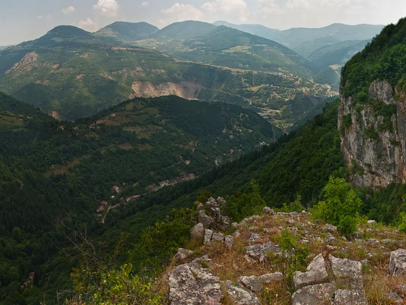 Стара планина, Балканские горы, Болгария, горы, деревья, лес, небо, облака, природа, пейзаж