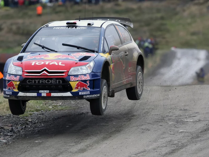 фары, полет, rally, скорость, sebastien ogier передок, c4, citroen