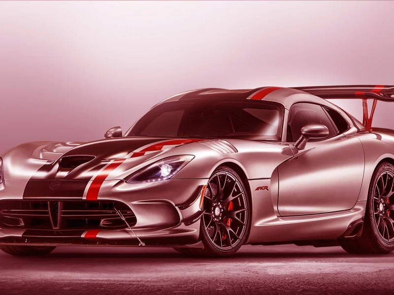 Машина, Dodge Viper SRT, Цвет, фон.