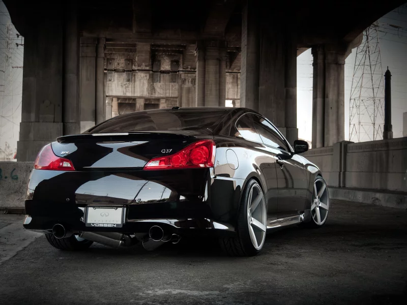 инфинити, чёрный, infiniti, g-series, мост, задняя часть, black, g37