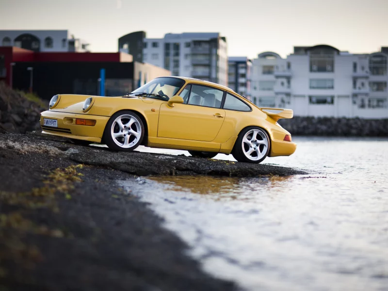 желтая, carrera 4, supercharged, porsche 911