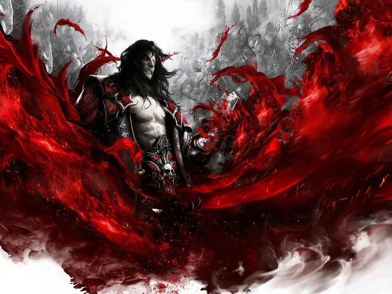 Фон, кровь, красный, Дракула, игра, Castlevania, афиша, рисунок.