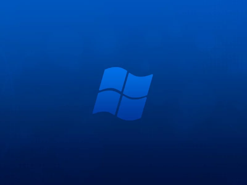 windows, минимализм, hi-tech, синий фон