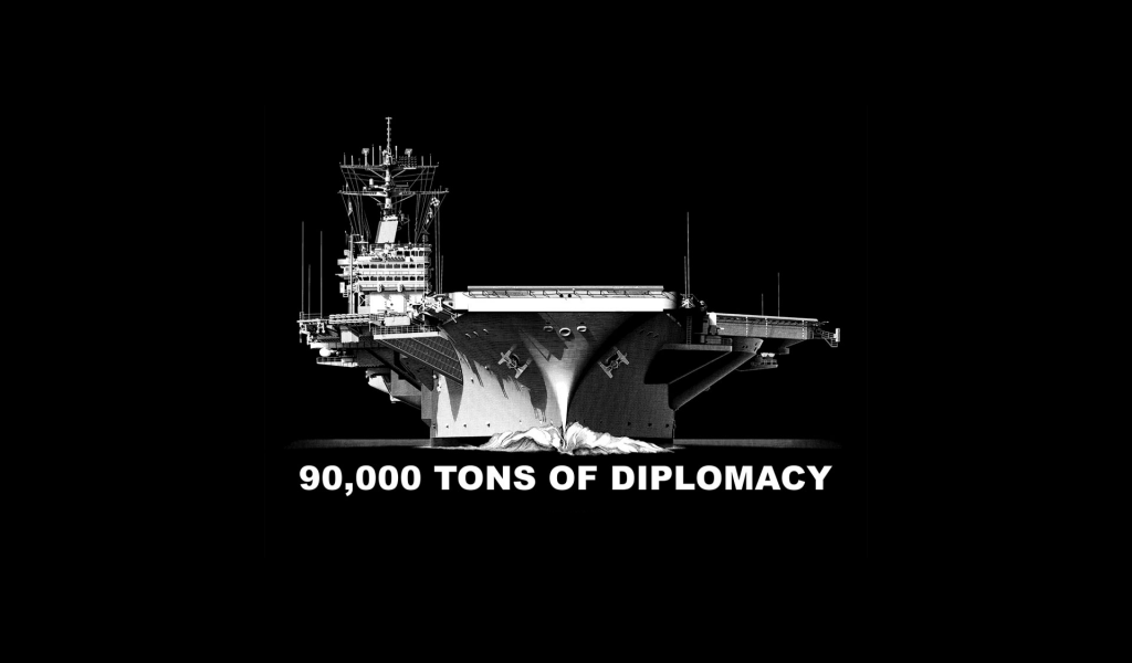 авианосец, 90 000, тонн дипломатии, фон, оружие