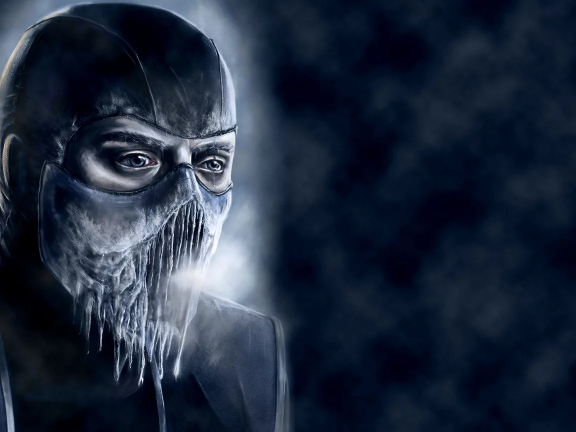саб-зиро, лед, холод, mortal kombat, синий, sub-zero