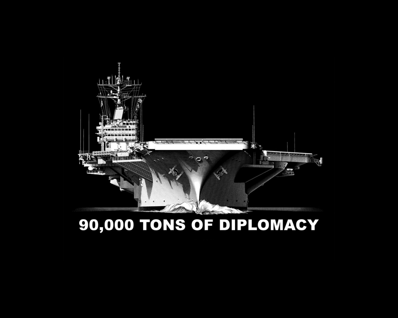 авианосец, 90 000, тонн дипломатии, фон, оружие