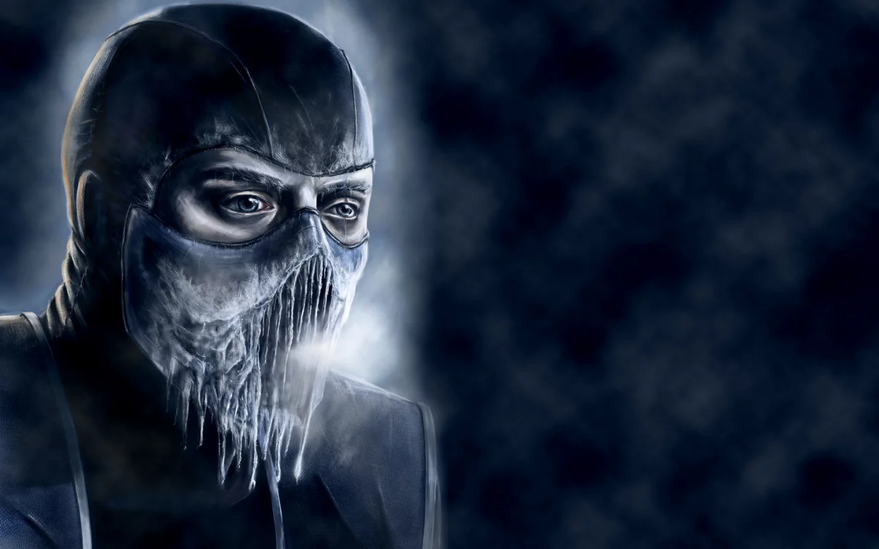 саб-зиро, лед, холод, mortal kombat, синий, sub-zero