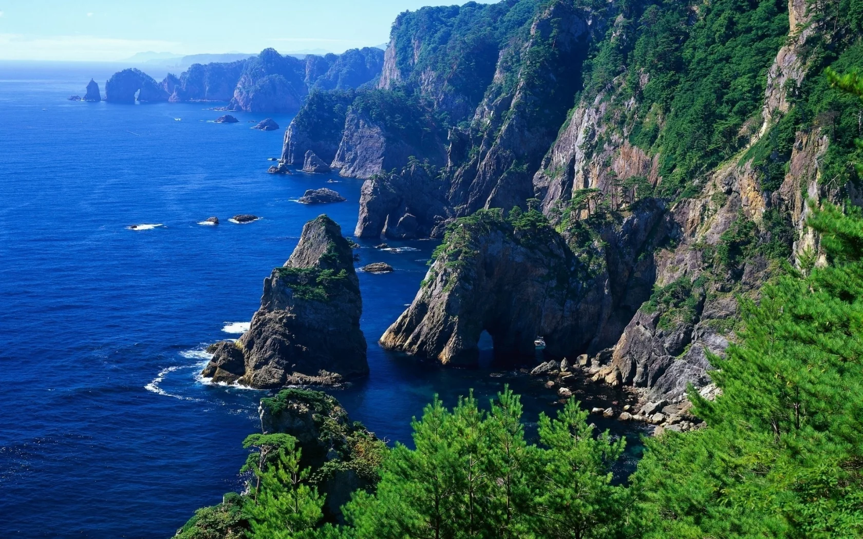 природа, море, горы, скала