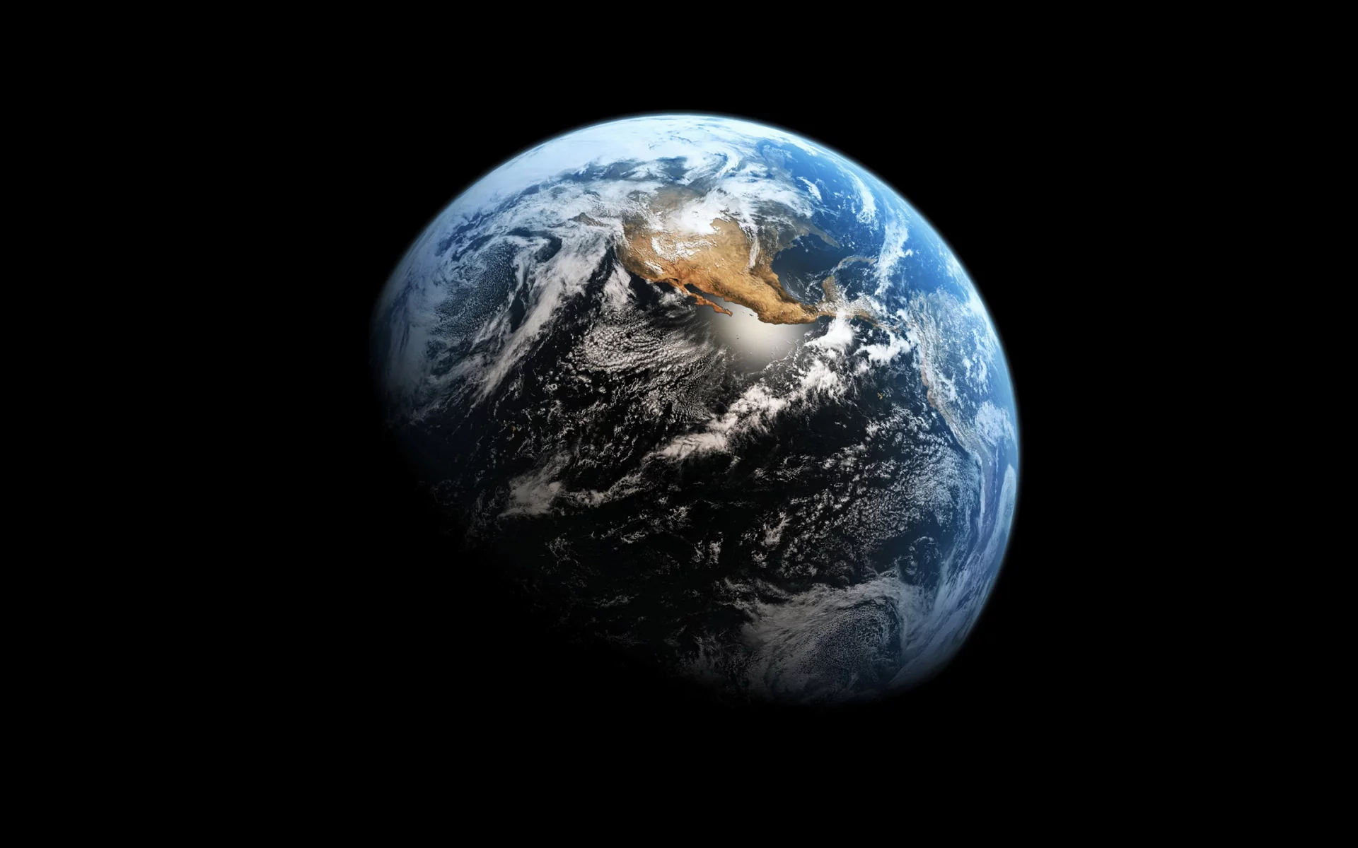 earth from space, blue, black