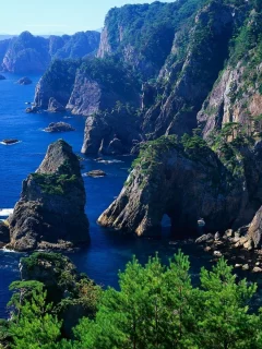 природа, море, горы, скала