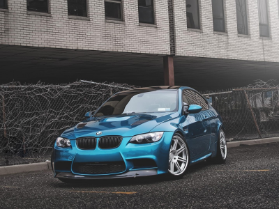 BMW, M3, синий, диски