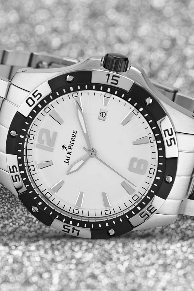 metal watch, titanium, jack pierre