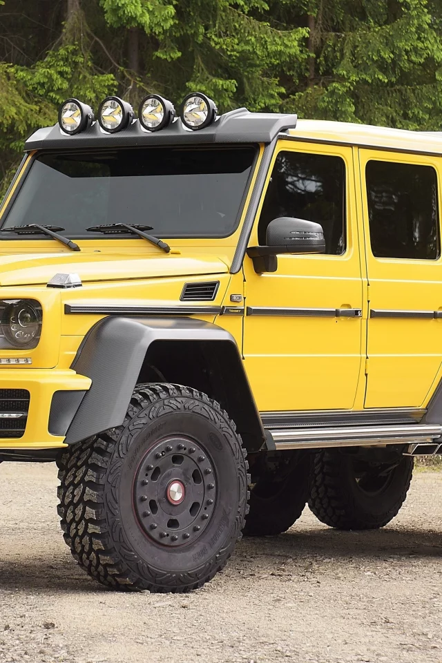 mercedes-benz, 6x6, amg, g, 63, mansory, w463, желтый