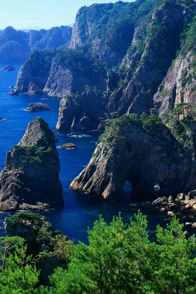 природа, море, горы, скала