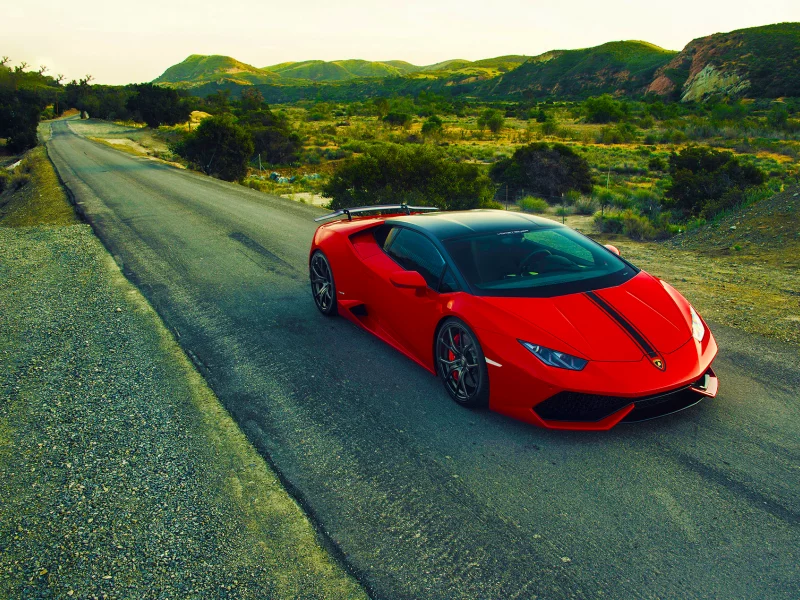 Lamborghini, Huracan, LP640-4, 2015, Vorsteiner, Verona, Edizione, Aero, Rich, Red, Road, Front