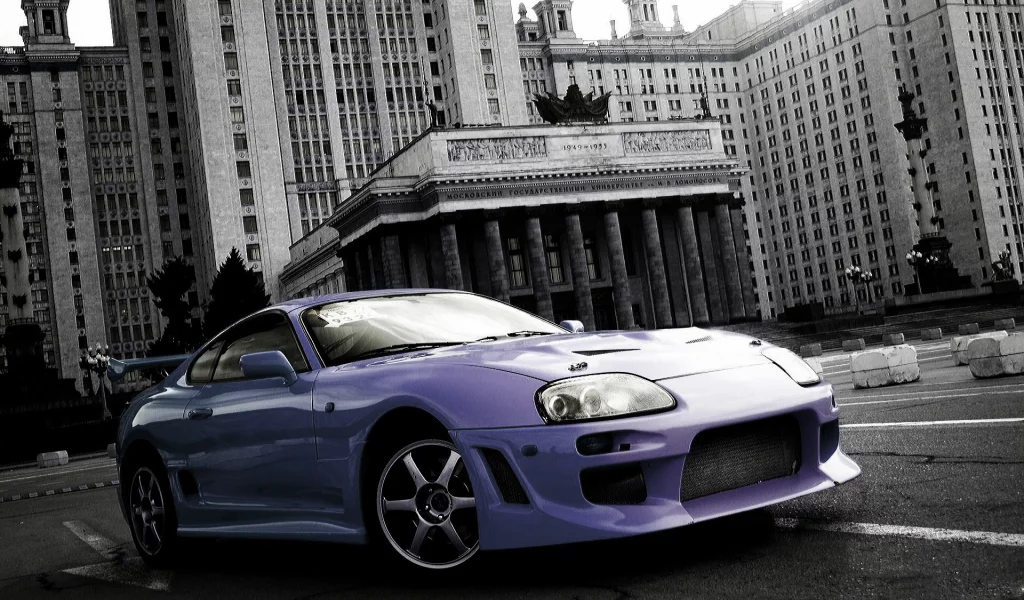 Здание, МГУ, авто, Toyota-Supra