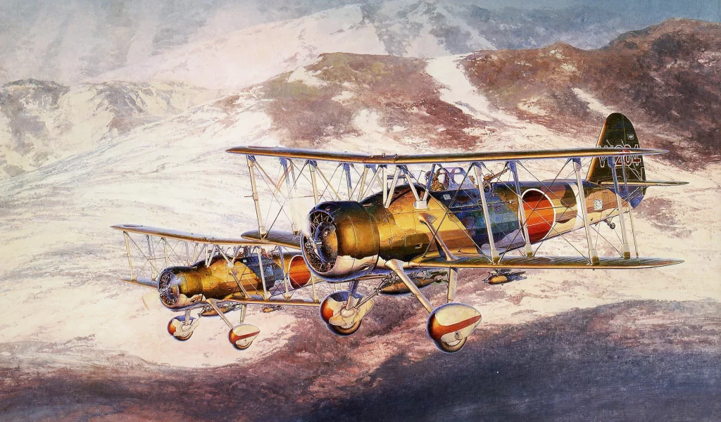 небо, арт, aichi d1a2 (&amp;quot;тип 96&amp;quot;), японские