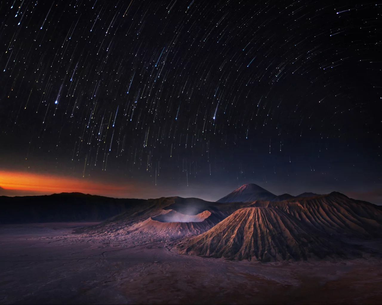 space, звездопад, night, universe, sky, shooting stars, stars, звезды, mountains