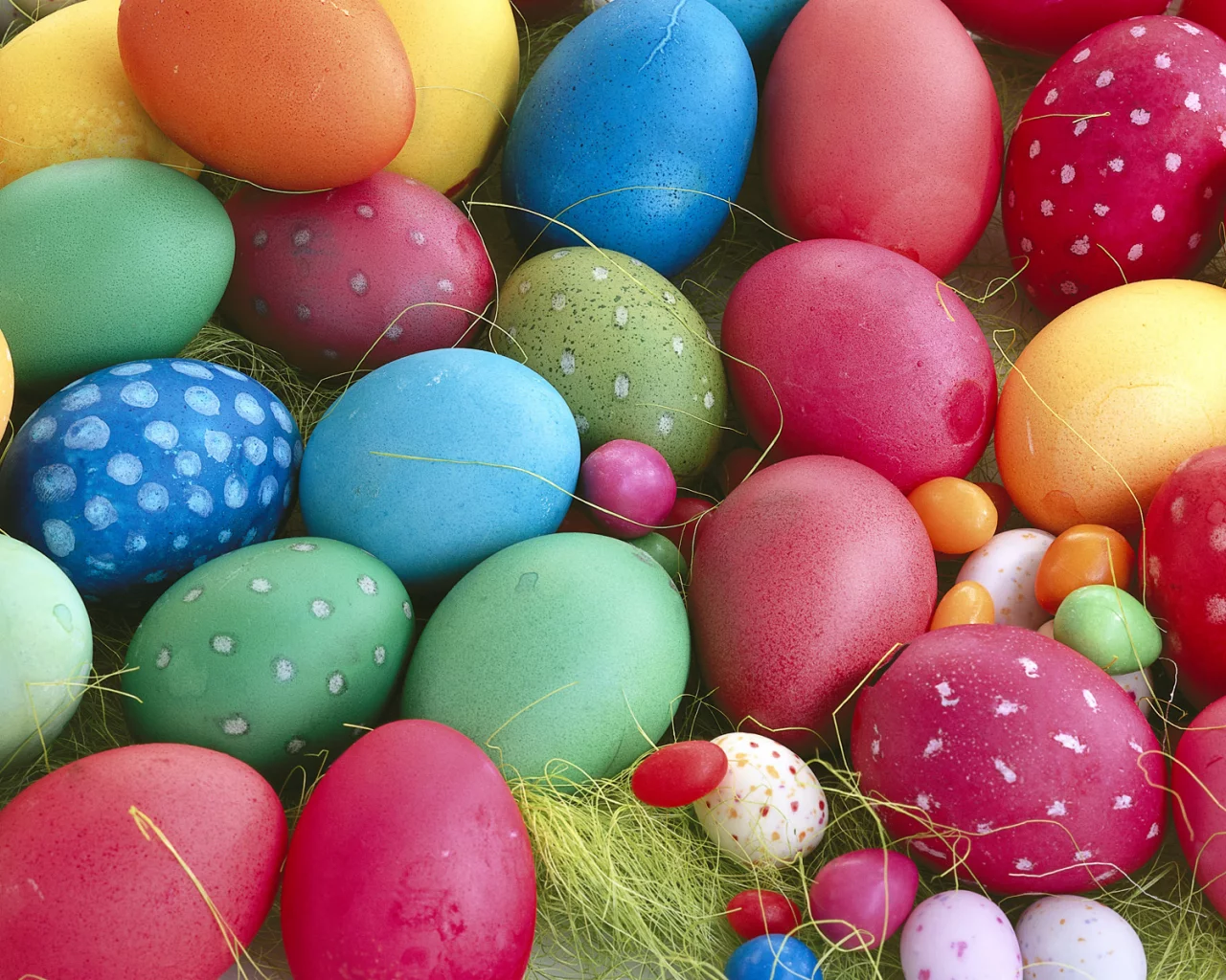 spring, multi-colored, eggs, яйца, close-up, easter, весна, пасха