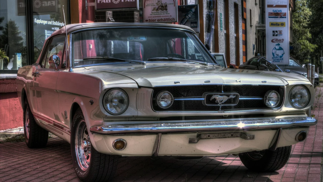Плитка, авто, ретро, Ford Mustang